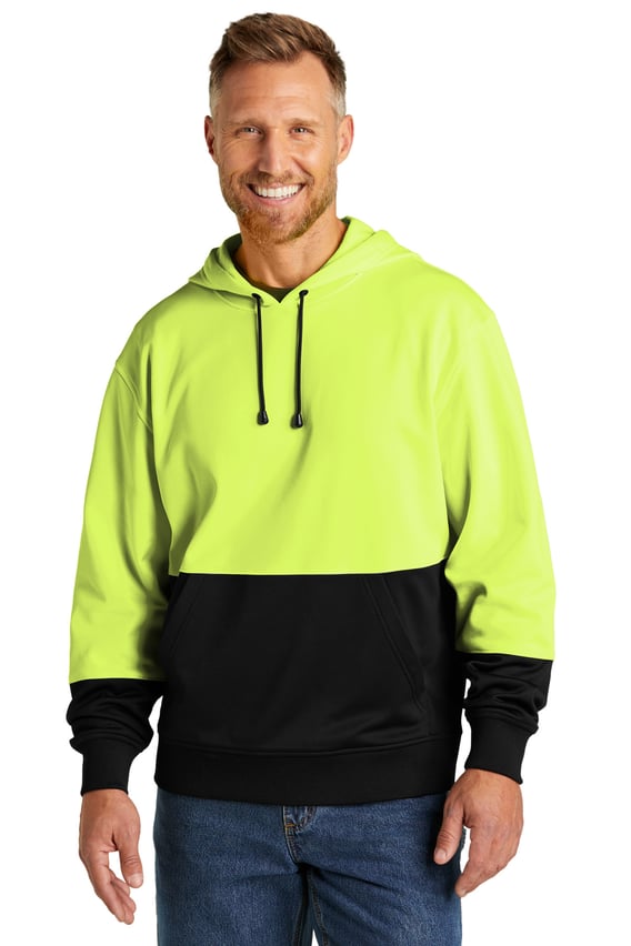 Front view of Enhanced Visibility Fleece Pullover Hoodie