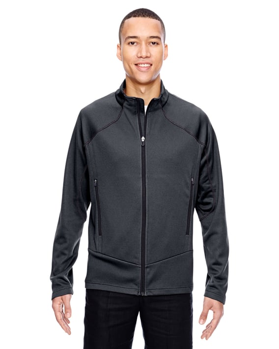 Front view of Men’s Cadence Interactive Two-Tone Brush Back Jacket