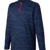 Side view of Volition Flanked Quarter-Zip Pullover