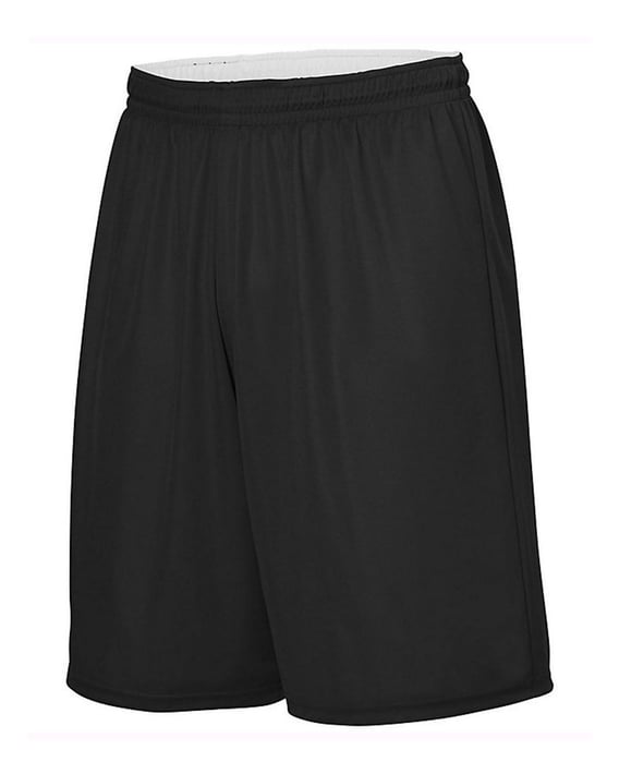 Front view of Youth Reversible Wicking Shorts
