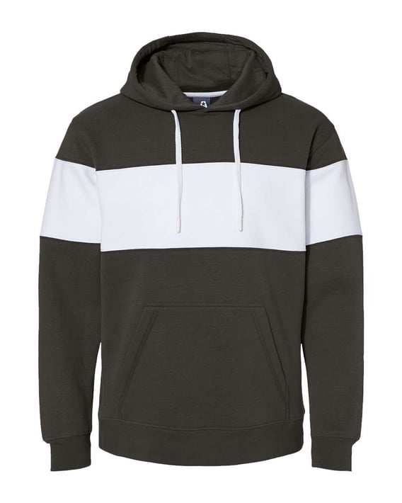 Front view of Varsity Fleece Colorblocked Hooded Sweatshirt