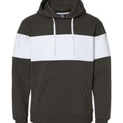 Front view of Varsity Fleece Colorblocked Hooded Sweatshirt