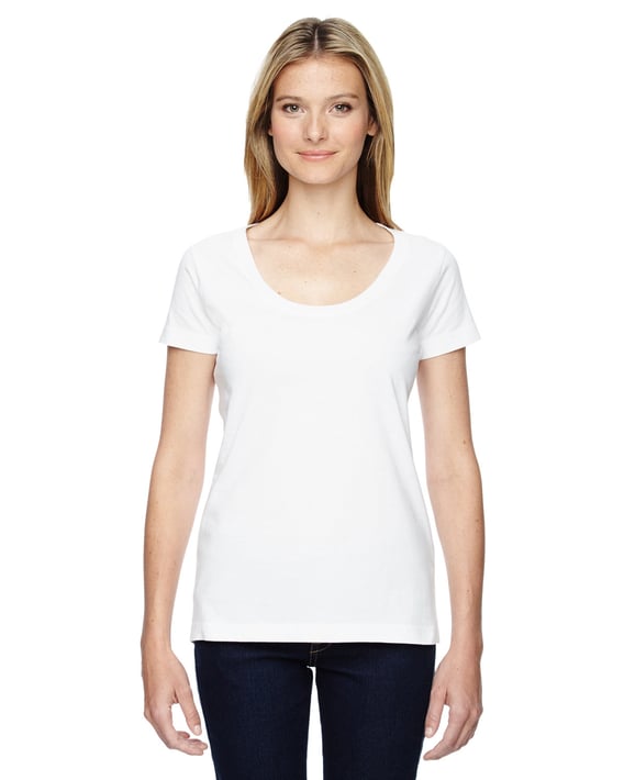 Front view of Ladies” Scoop Neck T-Shirt