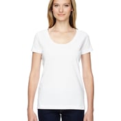 Front view of Ladies” Scoop Neck T-Shirt