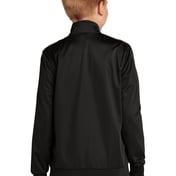 Back view of Youth Tricot Sleeve Stripe Track Jacket