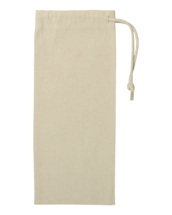 Front view of Drawcord Wine Bag