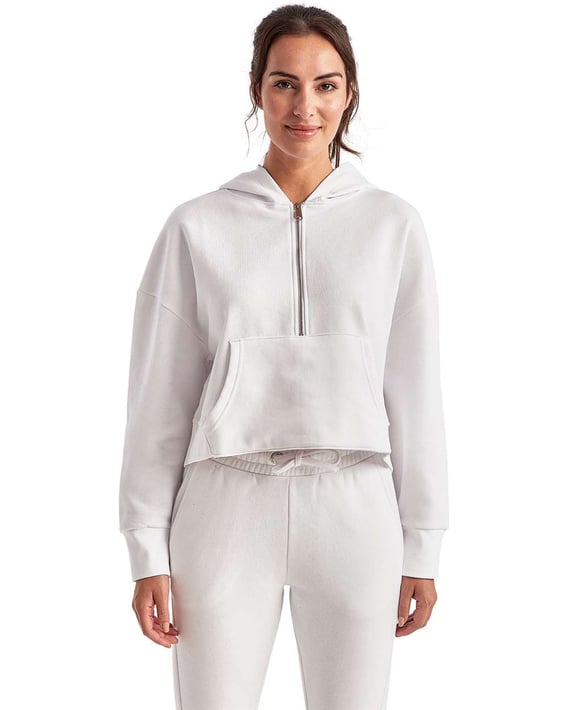 Front view of Women’s Alice Half-Zip Hooded Sweatshirt