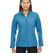 Front view of Ladies’ Forecast Three-Layer Light Bonded Travel Soft Shell Jacket