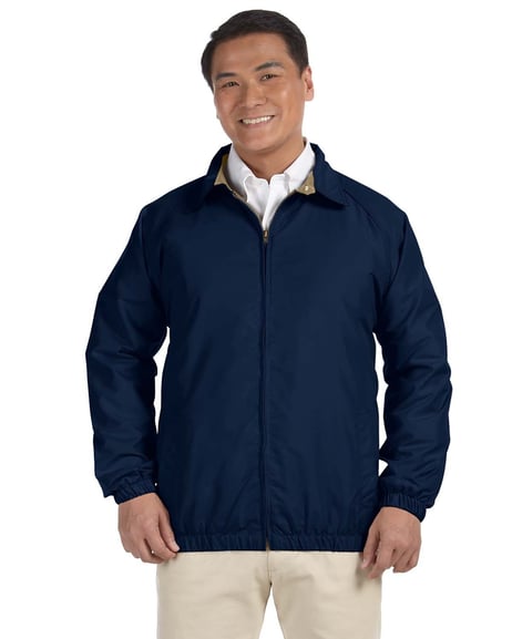 Front view of Adult Microfiber Club Jacket