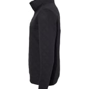 Side view of Quilted Snap Pullover