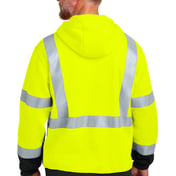 Back view of ANSI 107 Class 3 Heavy-Duty Fleece Pullover Hoodie