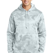Front view of Sport-Wick&reg; CamoHex Fleece Hooded Pullover
