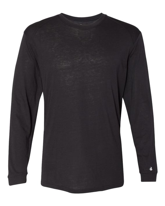 Front view of Triblend Performance Long Sleeve T-Shirt