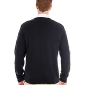 Back view of Pilbloc™ V-Neck Button Cardigan Sweater