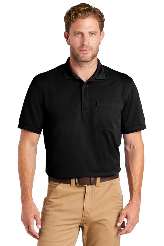 Front view of Industrial Snag-Proof Pique Pocket Polo