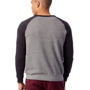Back view of Unisex Champ Eco-Fleece Colorblocked Sweatshirt