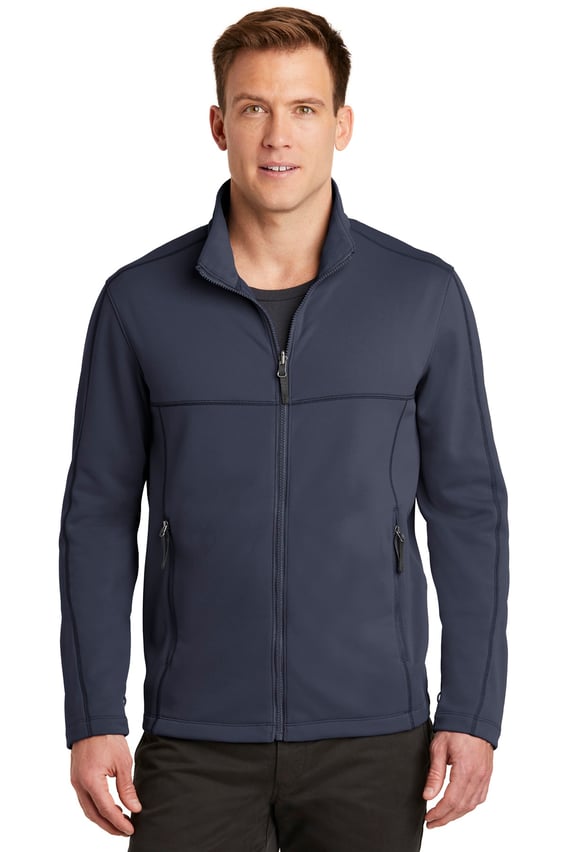 Front view of Collective Smooth Fleece Jacket