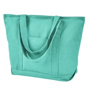 Front view of Seaside Cotton Pigment-Dyed XL Canvas Boat Tote
