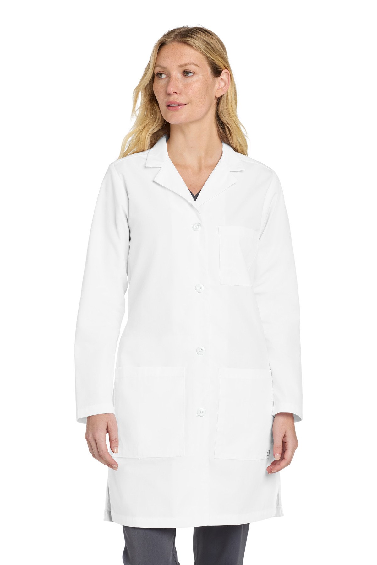 Front view of Women’s Long Lab Coat