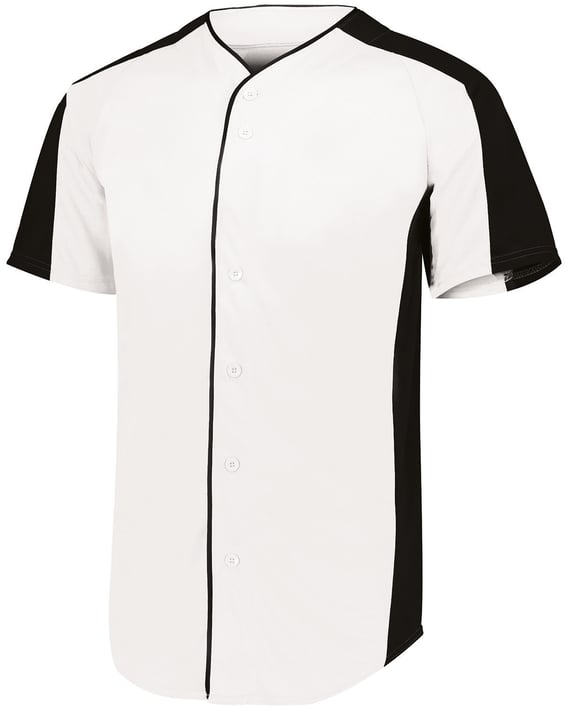 Front view of Adult Full-Button Baseball Jersey