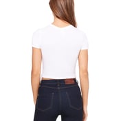 Back view of Ladies’ Poly-Cotton Crop T-Shirt