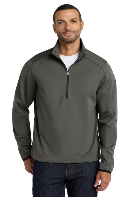 Front view of Active 1/2-Zip Soft Shell Jacket