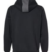 Back view of Eco Revive™ Three-Season Triblend Fleece Hooded Sweatshirt