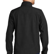 Back view of Shaded Crosshatch Soft Shell Jacket