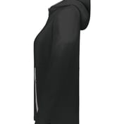 Side view of Eco Revive™ Women’s Polar Fleece Hooded Full-Zip Jacket