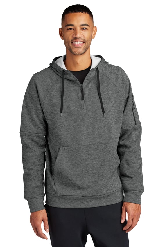 Front view of Therma-FIT Pocket 1/4-Zip Fleece Hoodie