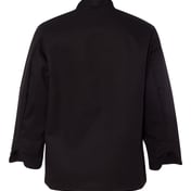 Back view of Black Traditional Chef Coat