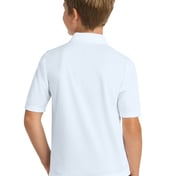 Back view of Youth Silk Touch Performance Polo