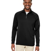 Front view of Fusion ChromaSoft™ Fleece Quarter-Zip Pullover