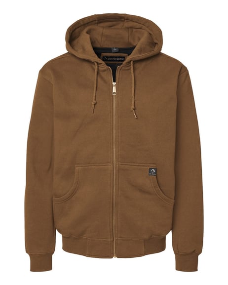 Front view of Crossfire Heavyweight Power Fleece Hooded Jacket With Thermal Lining Tall Sizes