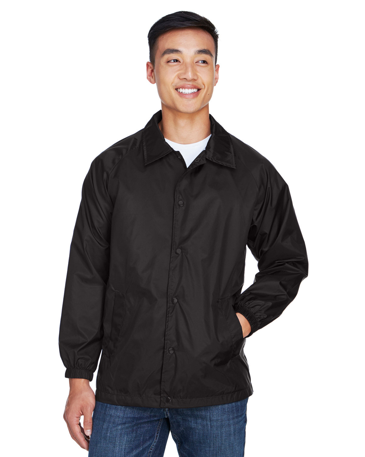 Front view of Adult Nylon Staff Jacket