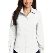 Front view of Ladies Non-Iron Twill Shirt