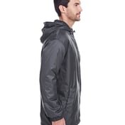 Side view of Men’s Fleece-Lined Hooded Nylon Jacket