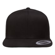 Front view of Premium Flat Bill Snapback Cap