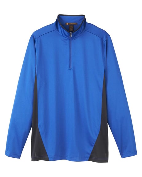 Front view of Flash Snag Protection Plus IL Colorblock Quarter-Zip Pullover