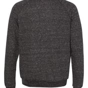 Back view of Snow Heather French Terry Crewneck Sweatshirt