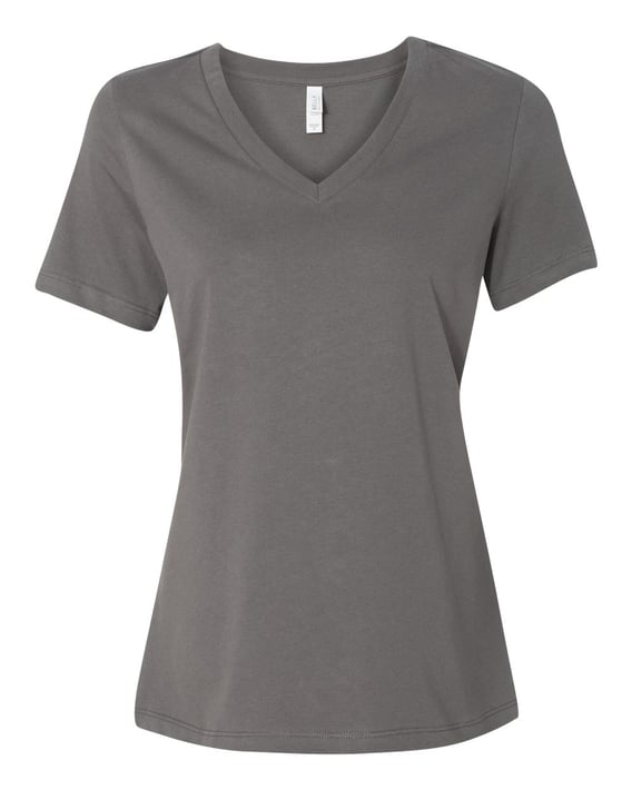 Front view of Women’s Relaxed Jersey V-Neck Tee