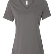 Front view of Women’s Relaxed Jersey V-Neck Tee