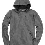 Front view of Cotton Blend Pullover Hooded Sweatshirt