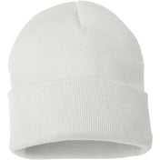 Back view of Solid 12″ Cuffed Beanie