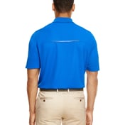 Back view of Men’s Radiant Performance Piqué Polo WithReflective Piping