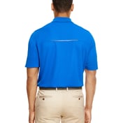 Back view of Men’s Radiant Performance Piqué Polo WithReflective Piping