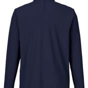 Back view of CrownLux Performance® Windsor Welded Quarter-Zip Pullover