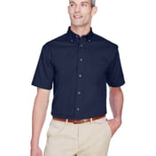 Front view of Men’s Easy Blend™ Short-Sleeve Twill Shirt With Stain-Release