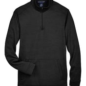 Front view of Newbury Mélange Fleece Quarter-Zip Pullover