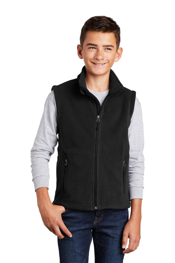 Front view of Youth Value Fleece Vest